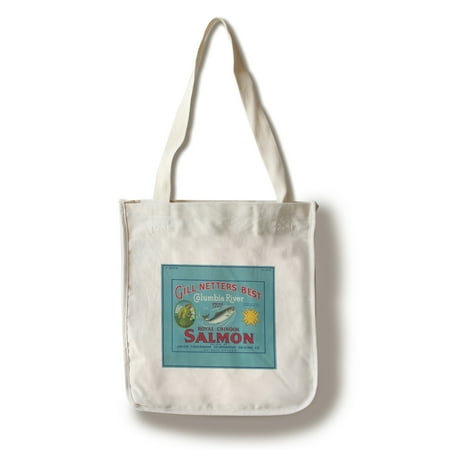 Gill Netters Best Salmon Case Label (100% Cotton Tote Bag - Reusable)