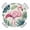 Pink, variant on Pink Flamingo Round Table Cover, Palm Leaf Summer Coastal Tropical Botanical Wood Grain Waterproof Fitted Tablecloths for 36"-44" Tables, Washable Picnic Table Cover for Camping Dining Indoor Outdoor