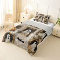 thumbnail image 2 of Feelyou Spooky Halloween Ghost Twin Comforter Sets, Kawaii Gothic Bat Skull Bedding Set, Gray Reversible, 2-Piece, 1 Comforter and 2 Pillowcases, 2 of 7