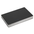 thumbnail image 2 of 50 Uds. Tarjeta de visita grabada de aluminio de Metal negro de 0,2mm tarjeta resistente al agua resistente al desgaste, 2 of 13