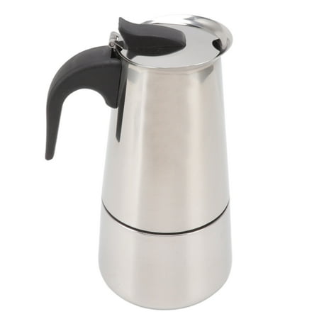 

Moka Pot Dirt Resistant Electric Coffe Maker Stainless Steel For Home 100ml 200ml 300ml 450ml 600ml