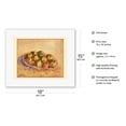 thumbnail image 2 of Still Life, Basket of Apples - From an Original Color Painting by Vincent van Gogh c.1887 - Fine Art Rolled Canvas Print (Unframed) 11in x 14in, 2 of 4