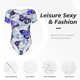 thumbnail image 4 of Balery Butterflies Body de cuello redondo de manga corta para mujer Tops de manga corta Tops básicos-Large, 4 of 7
