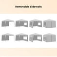thumbnail image 5 of Mondawe Outdoor 10x 10Ft Pop Up Gazebo Canopy Tent Removable Sidewall with Zipper,2pcs Sidewall with Windows,with 4pcs Weight sand bag,with Carry Bag-Blue, 5 of 10