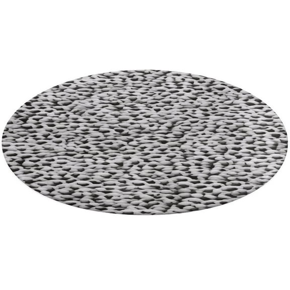 Leopard Print Pattern Round Small Area Rug, Print Non Slip Washable Floor Mat, Soft Throw Rug for Living Room, Powder Room Entryway, Bathroom, Bedside
