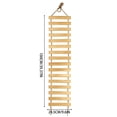 thumbnail image 5 of Wooden Cat Wall Ladder, Hanging Cat Climbing Bridge Shelf, Indoor Cat Activity Play For Wall Mounted Cat Shelves,A - 50Cm, 5 of 6