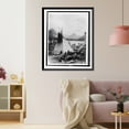 thumbnail image 3 of Historic Framed Print, [Indian with two tepees beside a lake in Rocky Mountain National Park, Colorado], 17-7/8" x 21-7/8", 3 of 9