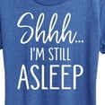 thumbnail image 3 of Instant Message - Shhh I'm Still Asleep - Women's Short Sleeve Graphic T-Shirt, 3 of 6