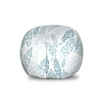 thumbnail image 1 of Teal and White Storage Toy Bag Chair, Pastel Colored Grunge Looking Feathers Flying Bohemian Ethnic, Stuffed Animal Organizer Washable Bag, Small Size, Teal Dark Blue White, by Ambesonne, 1 of 3