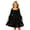 #A02-Black, variant on Abcomgle Long Sleeve Dress girls 7-8 Pleated Smocked Lantern Sleeve Sundress Casual Square Neck A-Line Dresses Cute Flowy Tiered Beach Midi Dress