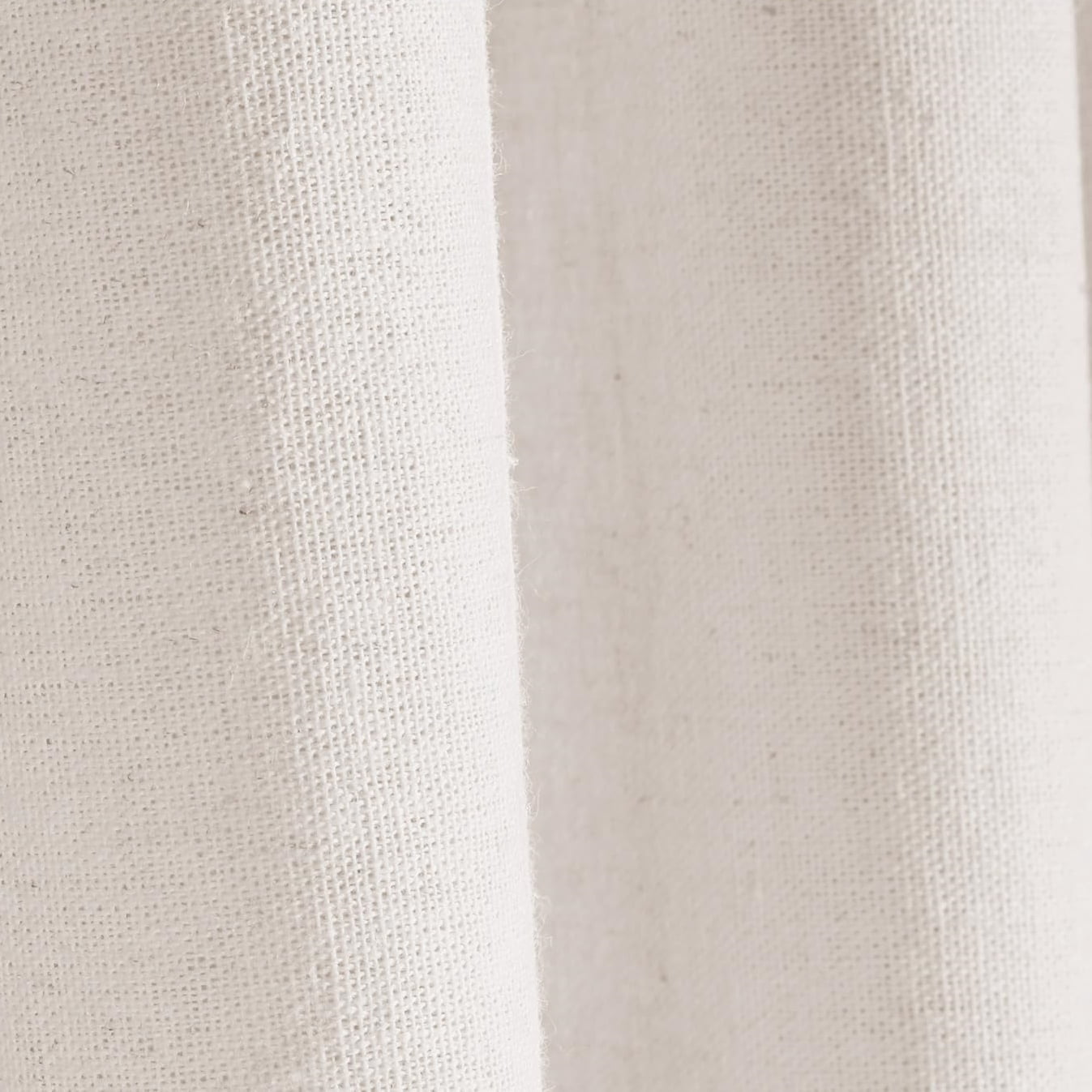 Psoiuetr Farmhouse Shower Curtain with A Ruffle Hem Beige Linen Shower Curtain for Bathroom 72"x72"