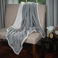 thumbnail image 4 of Lavish Home Plush Corduroy Sherpa Throw, 4 of 9