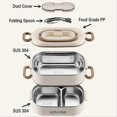 thumbnail image 3 of 1500ml Double Layers Stainless Steel 304 Thermal Lunch Box, 3 of 4