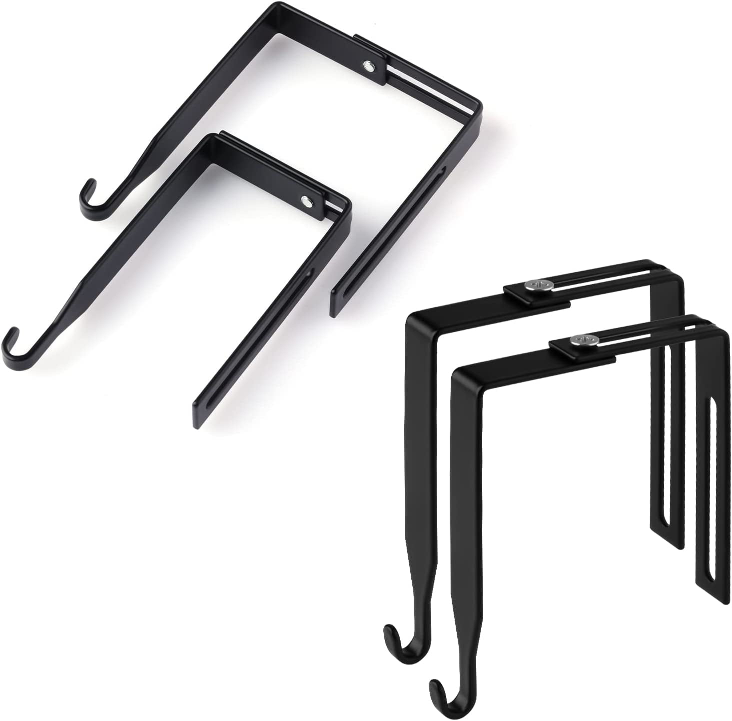 4pcs Adjustable Cubicle Hangers, Metal Cubicle Hooks for Hanging