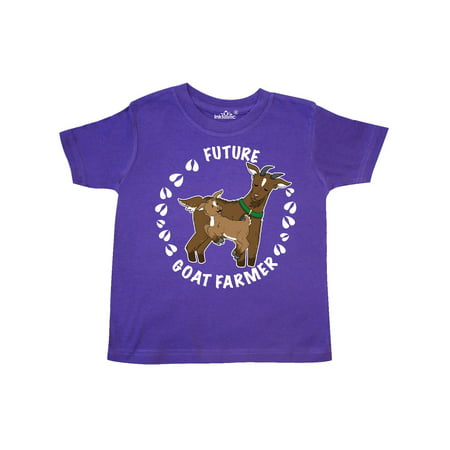 Future Goat Farmer with Cute Goats and Hoof Prints Toddler (Best Goat Hoof Trimmers)
