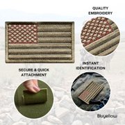 Bluyellow Subdued American Flag Embroidered Tactical Patches