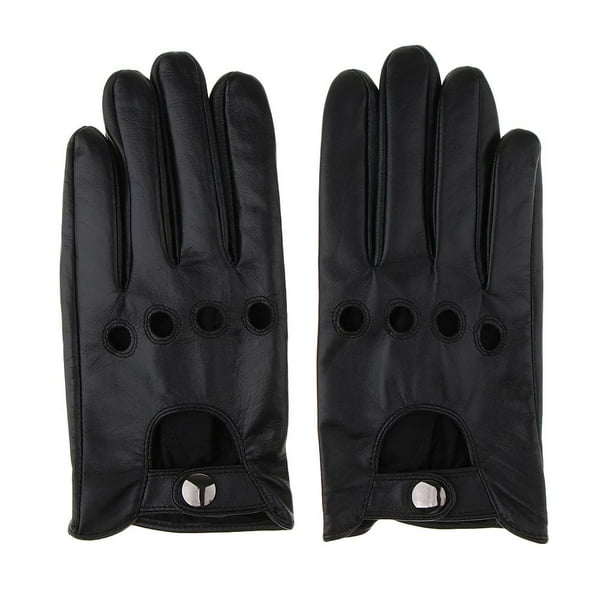 Guantes de inviern pan táctil Guantes de cuero Guantes para dedos Conducción cálida L Zulema guantes de conducción de invierno para hombres