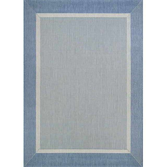Couristan 55261212053076T 5 Pi 3 Po x 7 Pi 6 Po Recife Stria Texture Rug&44; Champagne & Bleu