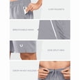 thumbnail image 5 of NORTHYARD Men's 7" Running Athletic Shorts with Zipper Pockets Workout Short, Sizes S-2XL, 5 of 8