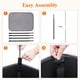 thumbnail image 4 of Cesto de ropa Lifewit de 80 litros, grande y alto, plegable, gris claro, 4 of 8