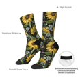 thumbnail image 4 of Cauagu Sunflowers Print Crew Socks for Women and Men,Adult Athletic Running Socks 1-Pair Sports Socks Work Gear Socks with Moisture Wicking, 4 of 6