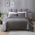 thumbnail image 1 of EXQ Home Ensemble de Courtepointe Taille Simple Gris 2 Pcs Couvre-Lit Léger Style Moderne Motif Courtepointe (1 Courtepointe 1 Taie d'Oreiller), 1 of 4