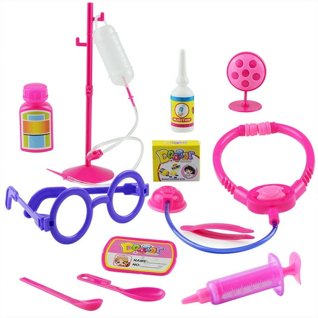 Ensemble de Jouets de Docteur Drôle 12 Pcs Jeu de Rôle Imagination Jouet de Jeu Kit de Docteur pour Enfants