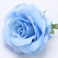 thumbnail image 3 of Cabeza de rosa artificial para decoración de bodas, accesorio para manualidades azul, 3 of 9