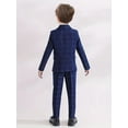 thumbnail image 2 of Wehilion Boys' Suits Slim Fit with Adjustable Waist, Boys Formal Suit Set Colorful Suit, Boys Tuxedo Suit 5PCS, 2 of 5