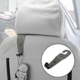 thumbnail image 3 of Unique Bargains Car Seat Headrest Hook Interior Accessories for Most Car, SUV, Truck Car Seat Back Organizer Hooks Faux Leather Metal Gray 6.69"x1.77", 3 of 7
