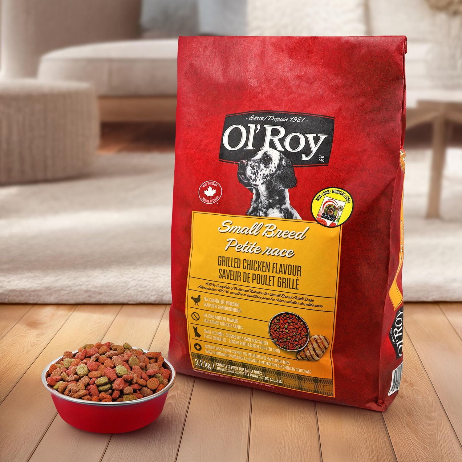 Ol' Roy Small Breed Grilled Chicken Flavour Dry Dog Food, 3.2 kg