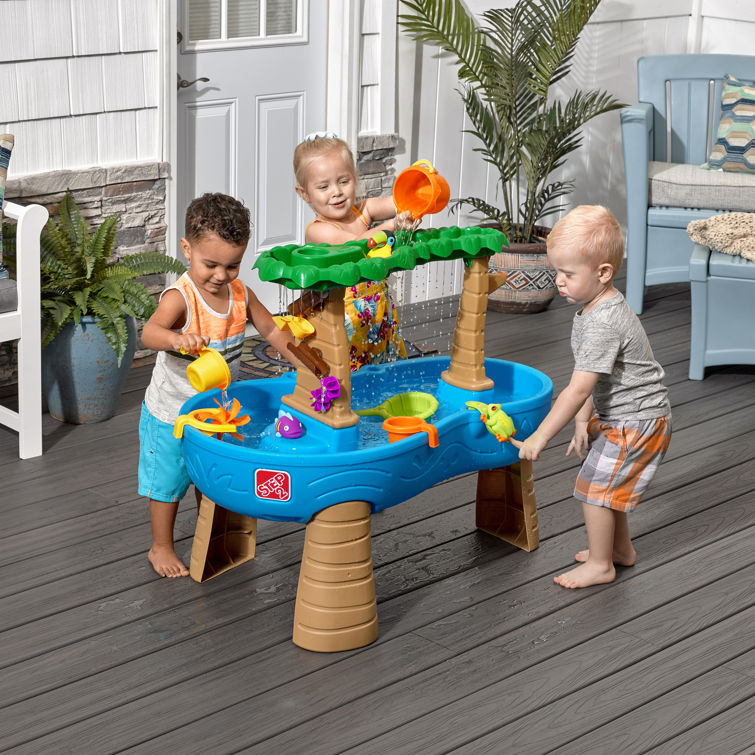 Step2 Tropical Rainforest Water Table with Playset photo 3
