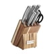 thumbnail image 1 of Juego de cuchillos Cuisinart C77SS-7P de acero inoxidable con bloque de acacia, 1 of 5