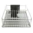 Home Basics Chrome Plated Steel Dish Rack with Tray