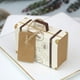 thumbnail image 2 of Bewildely Mini maleta de viaje de 50 piezas, cajas de dulces, contenedor de papel clásico, caja de regalo de cumpleaños, caja de decoración de favores Almacenamiento y organización del hogar, 2 of 6