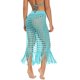 thumbnail image 4 of Traje de baño sólido para mujer, traje de baño bohemio con tejido hueco y borlas, traje de baño para cubrir la playa, falda envolvente Wmkox8yi  FGJ1688, 4 of 4