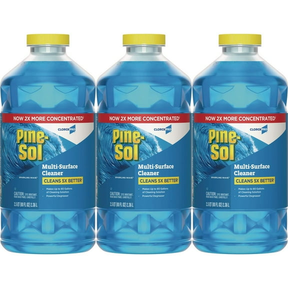 Pine-Sol Multi-Surface Cleaner/Degreaser Sparkling Wave Scent 80 Fl. Oz. 3/Case (60609)