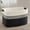 Black, variant on 86L Extra Large Laundry Basket with Leather Handles for Living Room Storage, Woven Rope Baskets for Blanket, Kids Toy, Gifts, Wicker Hamper for Bedroom Dirty Clothes, 24"x16"x14" White Black