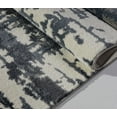 thumbnail image 4 of Ladole Rugs Durable Barrie Abstract Toronto Collection Turkish Micro Polyester Area Rug Carpet in Grey-Ivory, 4x6 (3'11" x 5'7", 120cm x 170cm), 4 of 4