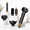 6-in-1 Black, variant on 6 In 1 Hair Dryer Brush & Air Styler Professional Blowout With Lcd Screen Multi-styler For Volume Shine 122°f-230°f Precision Hea