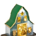 thumbnail image 6 of Northlight Set of 2 LED Lighted Galvanized Barn Christmas Stocking Holders 5.5", 6 of 9