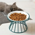 thumbnail image 4 of IMossad Metal Stand for Cat Dish - Raised Cat Bowl Holder - Black Iron - Elevated, Anti Vomiting, Backflow Prevention, 4 of 7