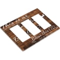 thumbnail image 3 of Sdmnsg-T Rustic Inspirational Quotes Print 3-Gang Rocker Decorative Electrical Receptacle Outlet Plates Covers for Bedroom Kitchen Farm House Decor, 3 of 5