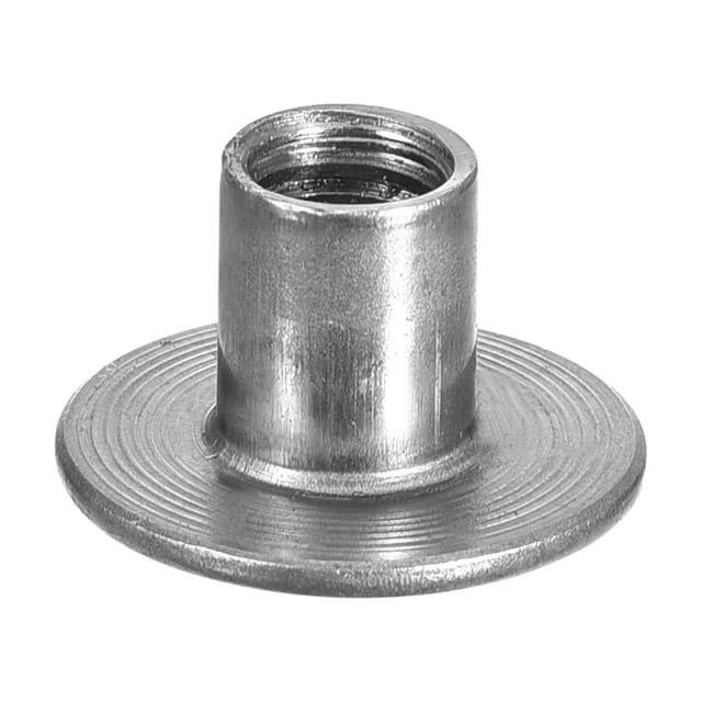 Unique Bargains M8 T-nuts, 24 Pack Carbon Steel Tee Nuts, Round Base Weld Nuts 12mm Height