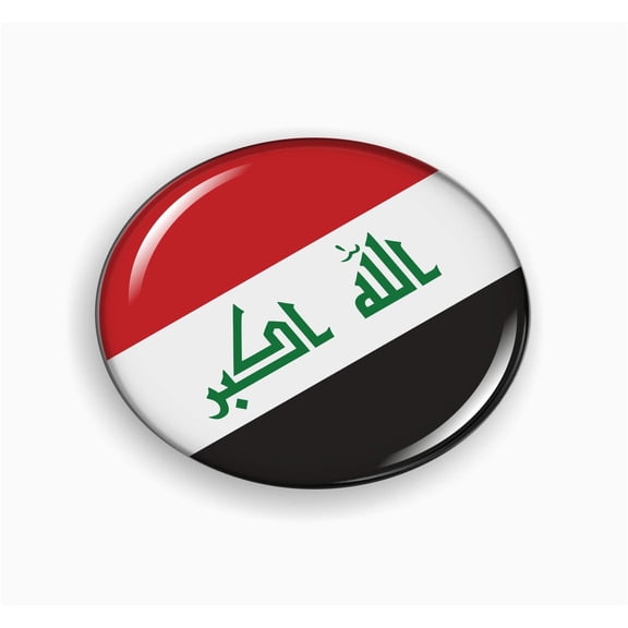 Flag of Iraq Car Emblem Badge Sticker – Flexible