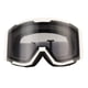 thumbnail image 4 of Gafas de esquí a prueba de nieve de doble capa, resistentes al viento, visión amplia y protección contra rayos ultravioleta. Marco blanco invernal, lentes grises, 4 of 8