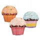 thumbnail image 1 of Linternas de papel de cupcake 3D, decoraciones navideñas Zhivalor CPB-US-PSF1221-1, 1 of 5