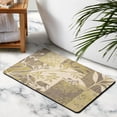thumbnail image 3 of 20x32 in Green Bath Mat - High Absorbency, Non-Slip - Thick Shag Carpet with Cute Plant Design - Machine Washable Rug for Bathroom Beauty, 3 of 5