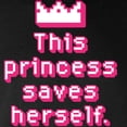 thumbnail image 3 of CafePress - This Princess Saves Herse Long Sleeve Dark T Shirt - Long Sleeve Dark T-Shirt, 3 of 4
