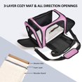 thumbnail image 3 of Pet Dog Cat Carrier Bag for Medium Small Dog Cat with Washable Cozy Bed Locking Safety Zipper Shoulder Strap Airline Approved Pet Carrier Portable Collapsible Puppy Carrier Escape Proof, 3 of 8